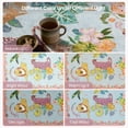 thumbnail image 7 of Kokia 8x10 Aesthetic Neutral Animal Print Area Rug with Lion, Tiger and Cheetah, Machine Washable Soft Boho Rug for Girls Bedroom, Living Room, Nursery, Pink and Babyblue, 7 of 7