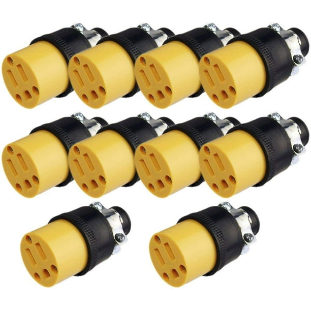 Black Duck Brand Female Extension Cord Replacement Electrical Plug Ends