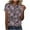 005 Multicolor, variant on Hvot&aat Women's 3D Floral Print T-Shirts Casual Round Neck Short Sleeve Tops Summer Loose Fit Blouses