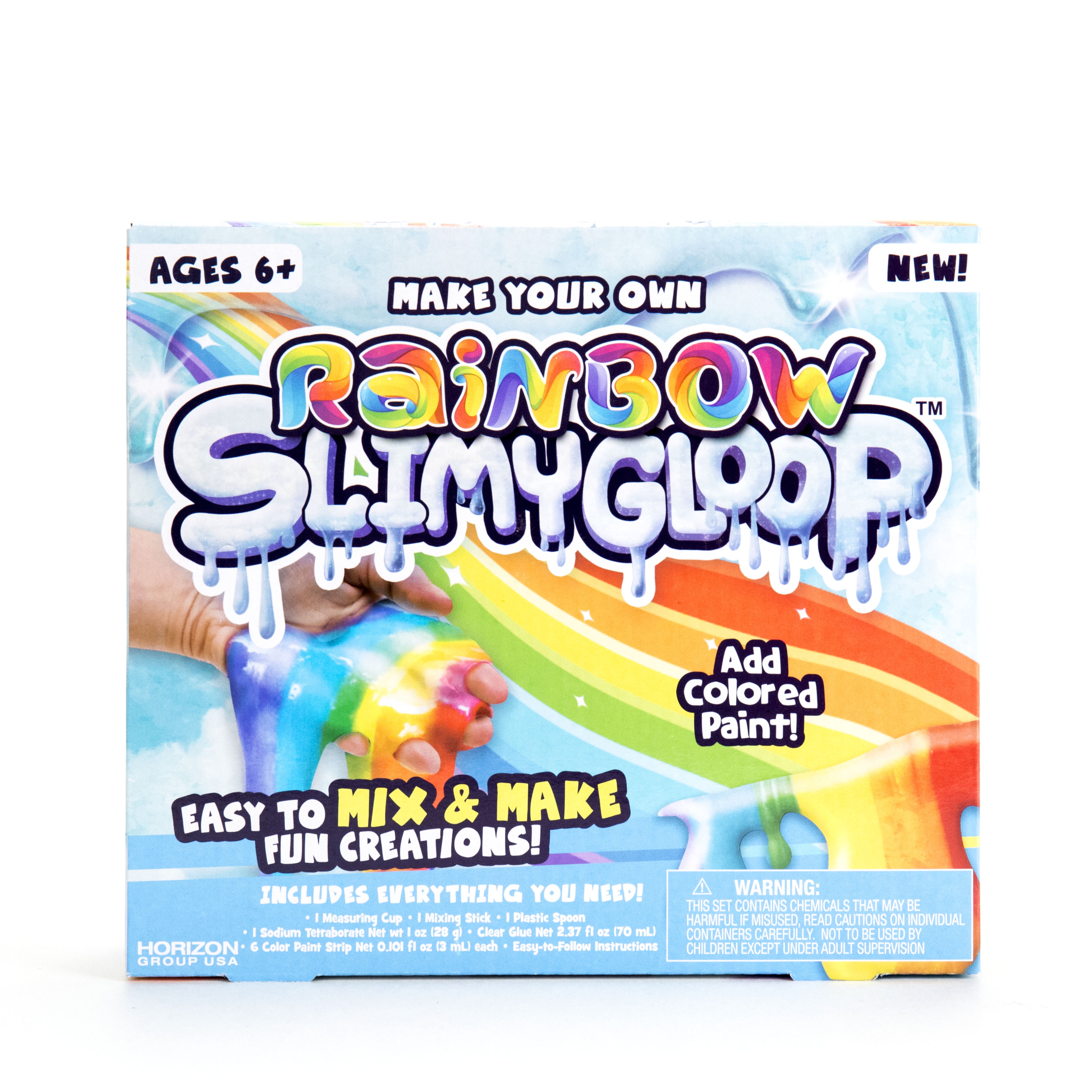 Make Your Own Rainbow SLIMYGLOOP®, Slime Kit, Ages 6+, Create Colorful