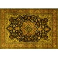 thumbnail image 1 of Ahgly Company Machine Washable Indoor Rectangle Persian Yellow Traditional Area Rugs, 2' x 3', 1 of 4