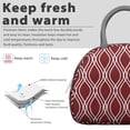 thumbnail image 4 of Geometric Plaid Lunch Tote – Abstract and Moroccan-Inspired Checkered Pattern, Insulated and Reusable Lunch Box with Fashionable Flair, 4 of 6