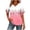 Pink 01, variant on DeHolifer Womens T-Shirts V-Neck Casual Printed Short Sleeve Summer Casual Loose Tees Tops Black XL
