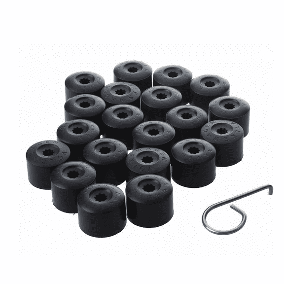 Tapones Cubre Birlo Jetta Golf Vento Polo 20 Pcs, Negro
