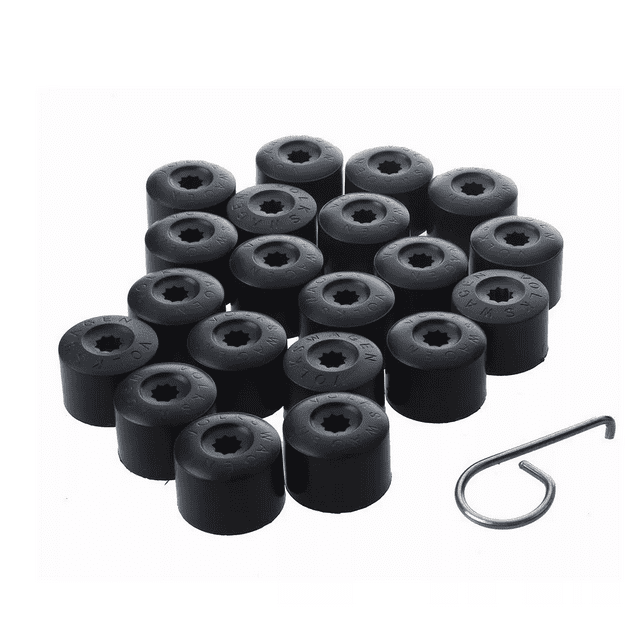Tapones Cubre Birlo Jetta Golf Vento Polo 20 Pcs, Negro