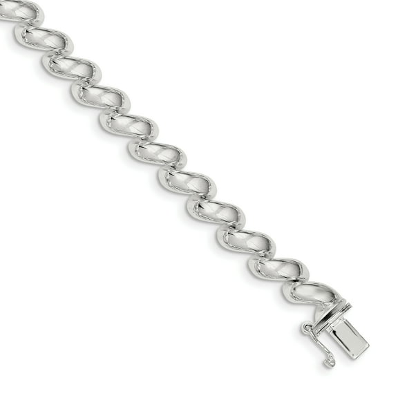 Beautiful Sterling Silver 10mm San Marco Bracelet
