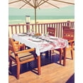 thumbnail image 2 of Outdoor Tablecloth with Umbrella Hole for Patio/Picnic/Party/Camping, Cherry Blossoms Waterproof Table Cloth Rectangle Table Cover Washable, Butterfly Pink Flower Pastoral Spring 52"x 70", 2 of 7