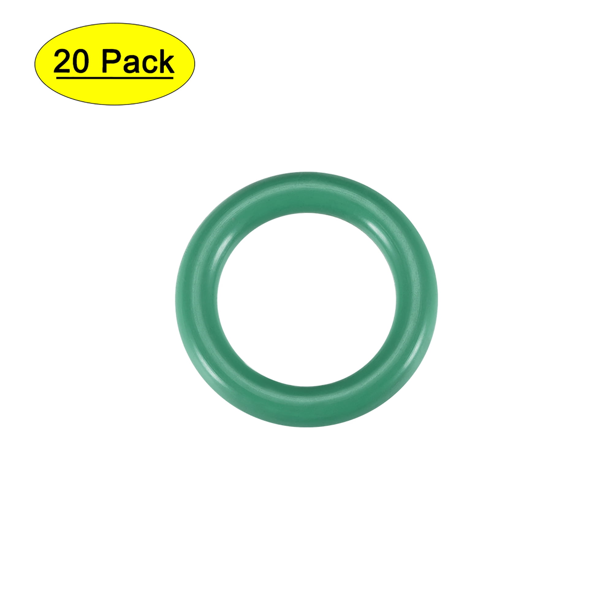 23mm Inner Diameter 1mm Width Seal Gasket Green 20Pcs uxcell Fluorine Rubber O Rings 25mm OD 