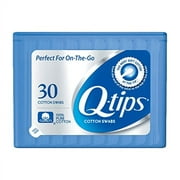 Q-tips Perfect For OnpThe-Go Cotton Swabs, 30 ct