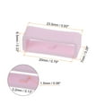 thumbnail image 2 of Uxcell 6pack Watch Strap Loop Fastener Rings 20mm Rubber Watch Holder Keeper Light Pink, 2 of 6