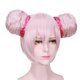 thumbnail image 2 of Peluca para cosplay Qiao Anime Xiao Qiao, sintética, rosa, 35 cm, 2 of 4