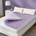 thumbnail image 6 of 2 Inch Twin Size Mattress Topper, Gel Memory Foam Egg Crate Bed Topper, CertiPUR-US Certified, Lavender, 6 of 7
