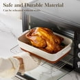 thumbnail image 4 of Malacasa Casserole Bakeware Dish Set for Oven, Ceramic Baking Dish Set, Lasagna Pan Set with Handles, Porcelain Baking Pan Deep, Bakeware for Baking, Cooking, Wedding Gift, Set of 2, 4 of 9