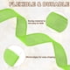thumbnail image 4 of Cinta de alambre de yute Uxcell de 1" x 10 yardas, cinta de borde con alambre, correa tejida, verde claro, 4 of 7