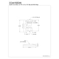 thumbnail image 2 of Kingston Brass CC44150DXK 1/2-Inch FIP x 1/2-Inch or 7/16-Inch Slip Joint Quarter-Turn Straight Shut-Off Valve with Flange in Matte Black, 2 of 5