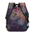 thumbnail image 4 of Zufioo Fireworks2 Print Casual Student Backpack, Adjustable Shoulder Straps Multi-Function Multi-Pocket Sports Bag Travel Backpack, Unisex-One Size, 4 of 5