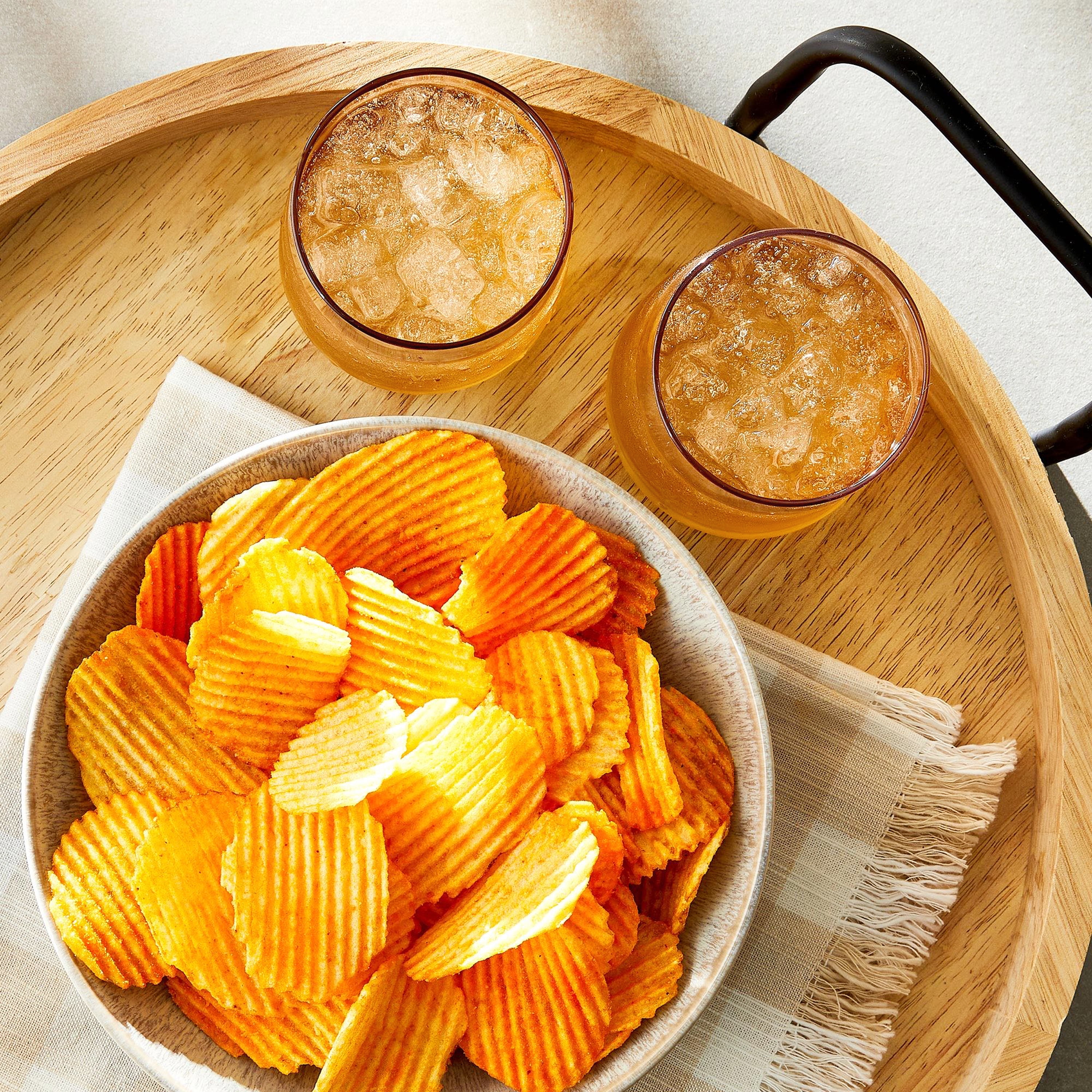 Great Value Cheddar Sour Cream Ripple Chips, 1.75 oz