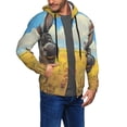 thumbnail image 2 of Honeii Funny Countryside Donkey Print Hoodies for Men, Pullover & Full Zip, Breathable Zip up Hoodie, Sweatshirt-3X-Large, 2 of 5