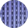 thumbnail image 1 of Ahgly Company Indoor Round Southwestern Blue Country Area Rugs, 5' Round, 1 of 4