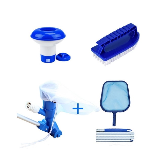 4 Pcs Pool Cleaning Tool Vacuum Suction Head Fishing Net Handheld Brush Dispenser Accessories