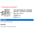 thumbnail image 2 of Front Link Pin Repair Kit - Compatible with 1942 - 1947 Ford 1/2 Ton Pickup 1943 1944 1945 1946, 2 of 2