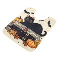 thumbnail image 7 of Yayeee Bath Rug for Bathroom Floor Non Slip Contour Fluffy Soft Absorbent Mat, 20"x24", Halloween Cat, 7 of 7