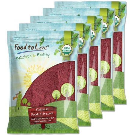 Organic Beet Root Powder, 55 Pounds — Non-GMO, Raw, Vegan, Kosher — by Food to Live