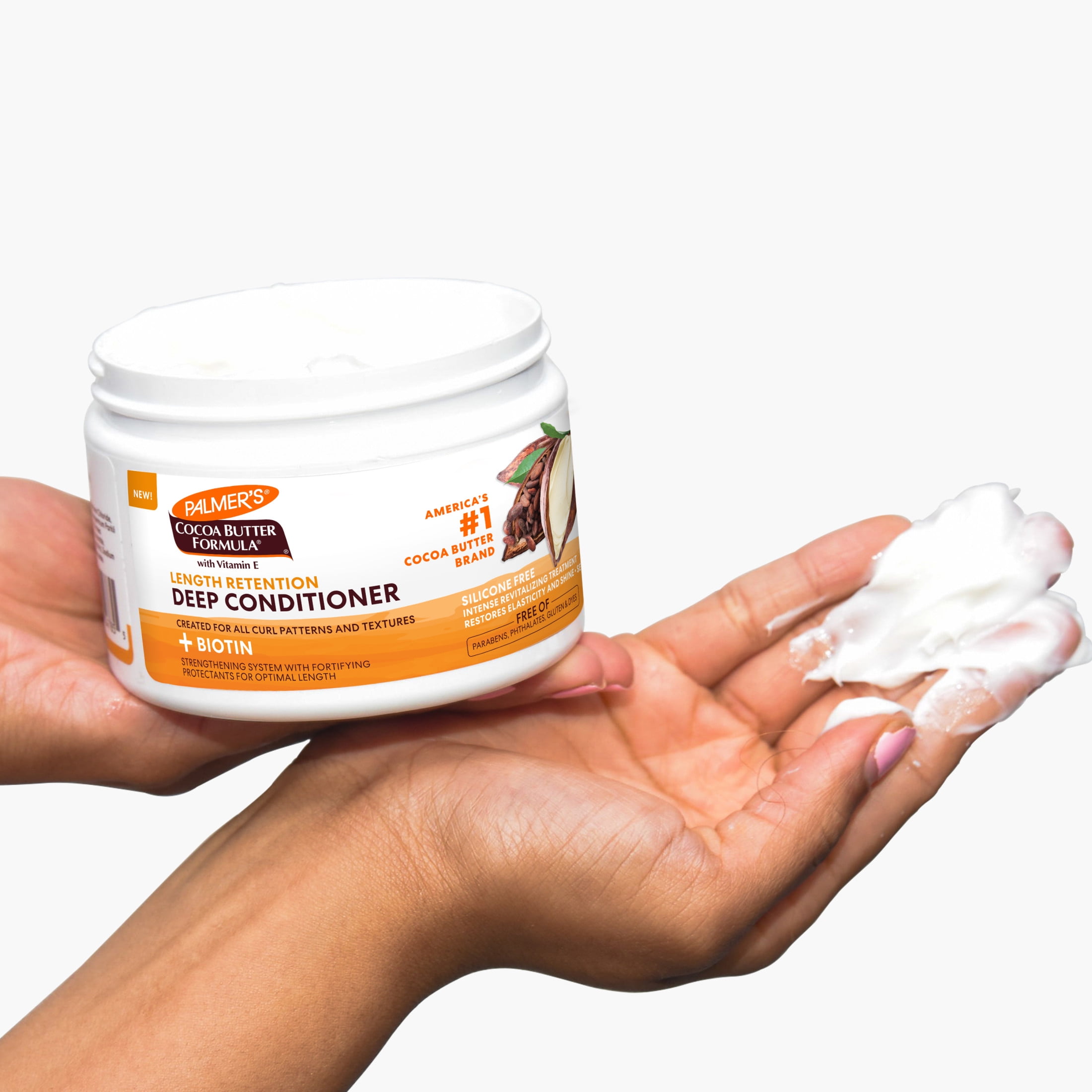 (2 pack) Palmer's Cocoa Butter & Biotin Length Retention Deep Conditioner 12 oz Jar