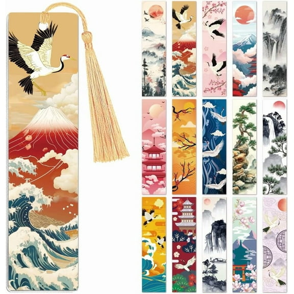 30pcs UV DTF Bookmarks Wraps Transfer Stickers Mountain Scenery for Women Men Reading Waterproof Bookmarkers Decal(No Blank Bookmarks) for Acrylic Plastic Metal Blank Bookmark
