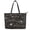 Christmas Tree Musical Note, variant on POLERO Leather Tote Bag with Practicality Zippered Curved Handbag for Party, Salamander Pattern Saddle Handbag