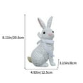 thumbnail image 3 of Resin Rabbit Ornament under $5! Kadlawus Easter Bunny Garden Ornament, Resin Rabbit Statue, Outdoor Courtyard Decor, Hand Carved Bunny Sculpture, Spring Garden Decoration, Decorative Rabbit Figurine, 3 of 6