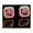 Ruby-red, variant on CZ Stud Earrings 2ct princess cut Cubic Zirconia 18K yellow gold plated halo square men women gift (Emerald-green)