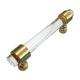 thumbnail image 3 of Tirador de cristal vintage chapado en cobre para armario de cocina Cepillado 120 mm, 3 of 7