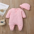 thumbnail image 3 of POINTERTECK Newborn Baby Girl Clothes Lace Romper Jumpsuit Hat Spring Rompers Outfit, 3 of 6