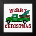 thumbnail image 2 of Allen, Kimberly 12x12 Black Modern Framed Museum Art Print Titled - Merry Christmas Truck, 2 of 5