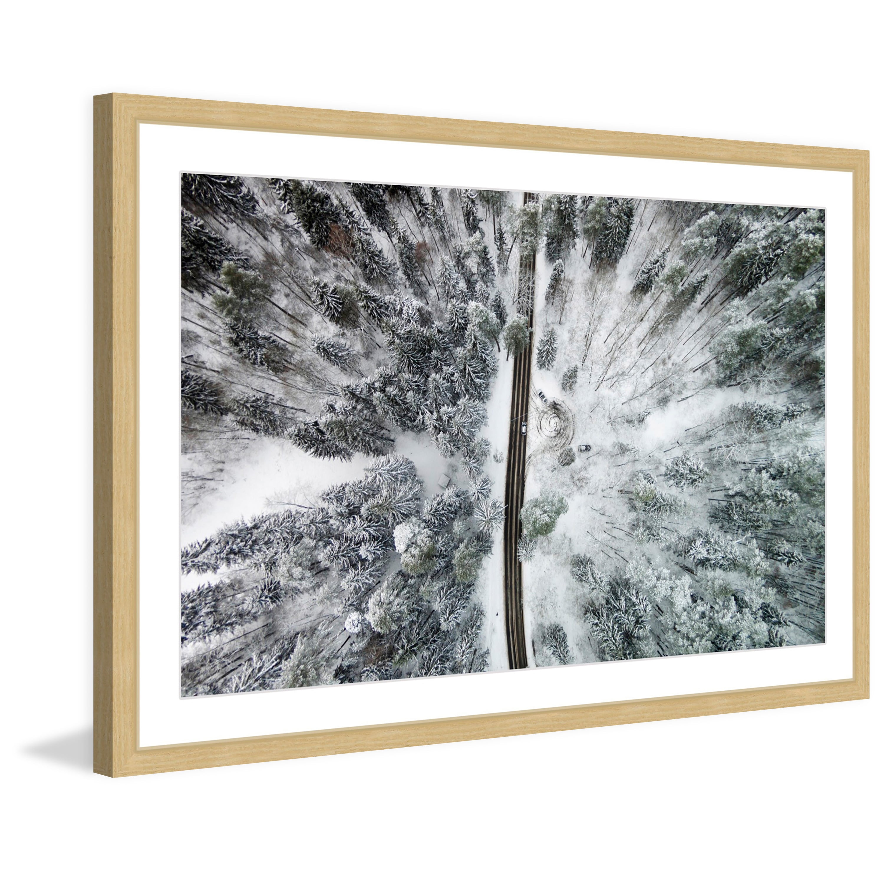 Marmont Hill "Amid The Cold" By Karolis Janulis Framed Painting Art Print, 36.0" x 1.5"