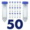thumbnail image 1 of Scientific Conical Centrifuge Tubes 50ML, [50 Pack] Plastic Test Tube with Screw Caps, 50ML Sterile Test Tubes with Lids, 1 of 7