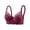 10#Pink, variant on Women Floral Lace Balconette Bra Underwire Unlined Thin Cup Lingerie Adjustable Straps Double Row Back Closure Breathable Full Coverage Support Everyday Bras Dark Purple