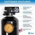 thumbnail image 6 of Tier1 Whole House Water Softener System 32,000 Grain Capacity | High Efficiency Design with Ceramic Control Valve | Preloaded 1 Cubic Foot Resin Mineral Tank | Home Filtration System, 6 of 8