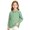 #A04-Mint Green, variant on Abcomgle School Uniform for Girls Long Sleeve Pique Polo Shirt with Collar Button Down Girls Polo Shirts Moisture-Wicking Comfort Girls Blouse