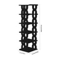thumbnail image 3 of AuroraX 6 Tier Shoe Rack Narrow Tall Tower Stackable Shoe Rack Organizer Space-Saving Sturdy Black Corner Free Standing Shoe Storage Organizer for Closet,Entryway,Door, 3 of 6