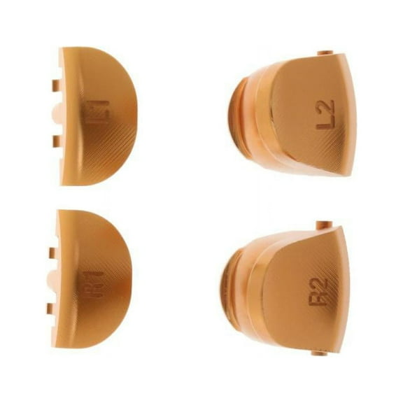 Custom Metal L1 R1 L2 R2 Mod Buttons for PS4 Replacement Controller Gold