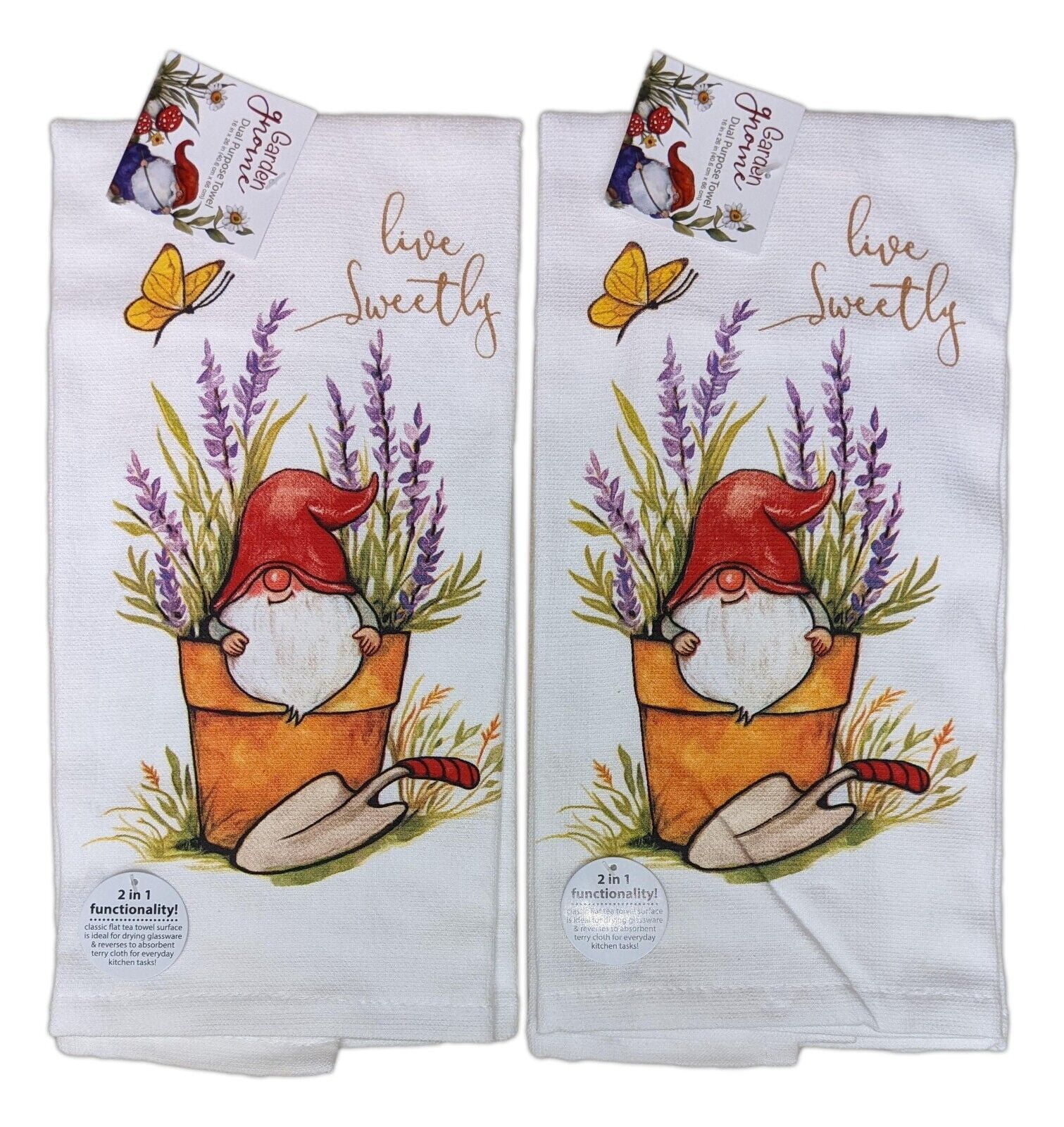 Kay Dee Designs Cinnabar Solid Terry Kitchen Towel (2-Pack