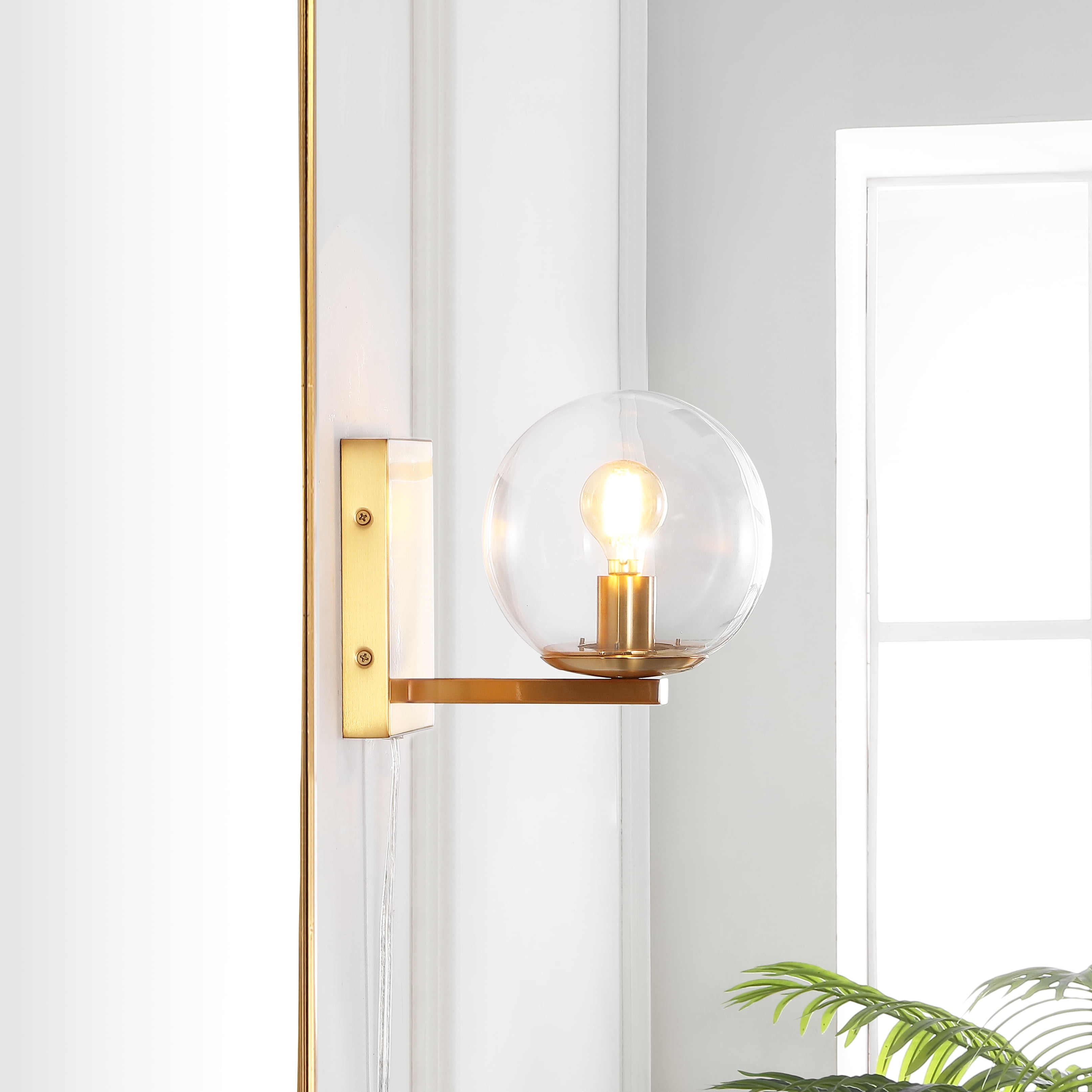 Safavieh Jurosa 8.38" Modern Iron Sconces, Gold (Set of 2)