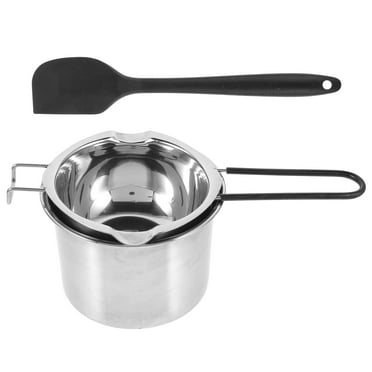 GANSWAN 1 Set Pot Chocolate Butter Melting Pot with Spatula Stainless Steel Nonstick Double Boiler