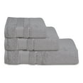 thumbnail image 2 of Melissa Linen Elegant Turkish Towels (Set of 3), Bath Towel, Hand Towel, Washcloth, Silver Gray, 2 of 6