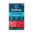 thumbnail image 2 of DripDrop Classic Fast Hydration - Watermelon and Strawberry Electrolyte Powder Drink Mix, 0.35 oz, 10 Count, 2 of 5