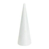 Foam Cones for DIY Arts and Crafts,13.5in White Polystyrene Christmas Tree Foam Cones Craft Supplies,for DIY Home Craft Project,Christmas Tree,Table Centerpiece