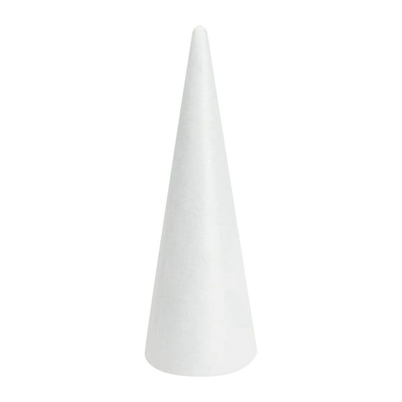 Foam Cones for DIY Arts and Crafts,13.5in White Polystyrene Christmas Tree Foam Cones Craft Supplies,for DIY Home Craft Project,Christmas Tree,Table Centerpiece
