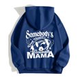 thumbnail image 4 of WEAIXIMIUNG Sweat à Capuche Rouge pour Femmes avec Imprimé Lettre de Football (Style 4), 4 of 5